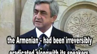 Deir ez Zor is the Auschwitz of the Armenians, Serzh Sargsyan  Subtitles in English