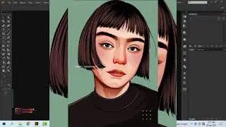 CARA MEMBUAT VECTOR ART PORTRAIT Part 1 "Lineart"| Adobe Illustrator