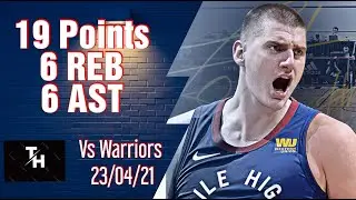 Nikola Jokic Full Highlights VS Golden State Warriors.  19 Points 6 Rebounds  6 Assists