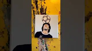 Diego Maradona.  #art  #maradona