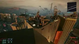 Cyberpunk 2077 - Jumping off the tallest building in the game (Arasaka Tower)