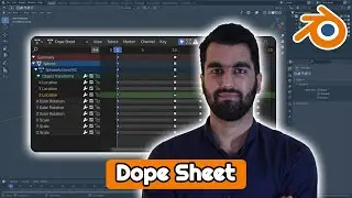 بخش 22 آموزش مقدماتی بلندر به زبان فارسی | Dope Sheet - Blender 3.0