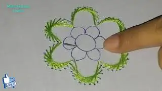 Diy Embroidery  FOR Beginners with Easy modified spider Stitch
