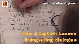 Year 4 KS2 English Classroom Observation: Integrating Dialogue Into A Narrative
