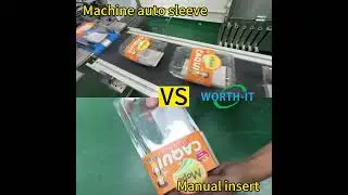 Machine VS labor auto sleeving label for food package
