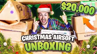BIGGEST AIRSOFT UNBOXING!!! $20,000 CHRISTMAS AIRSOFT UNBOXING!!!