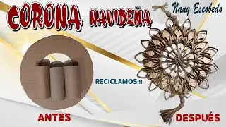 Reciclamos!!! Corona Navideña