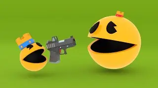 Level 1 Pacman VS Level 100 Pacman
