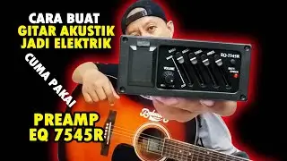 HOW TO TURN AN ACOUSTIC GUITAR INTO AN ELECTRIC (How to install the 7545R EQ Equalizer Preamp)
