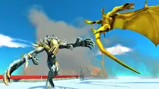 Dragon vs 2 boss (1 vs 2) animal revolt battle simulator