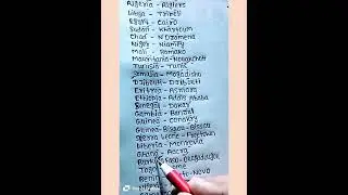 African Continent Countries and Capitals #capital #country