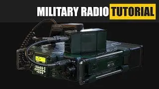 Military Radio Tutorial Trailer - Maya & Substance Painter - Get game industry ready