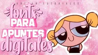 Fonts para apuntes digitales - Arisan.tutoriales