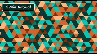 Create Abstract Geometric Pattern in Adobe Illustrator | 2 Minute Tutorial Free 