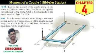 4-88 Moment of a Couple Chapter 4 (Hibbeler Statics 14th Edition) Engineers Academy