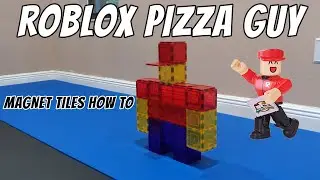 How to make the Roblox Work at a Pizza Place Pizza Guy using Magnet Tiles