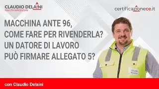 Macchina ante 96, come fare per rivenderla? Un datore di lavoro può firmare allegato 5?