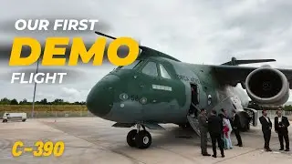 Inside Look: Our First Demo Flight of the KC-390 at Farnborough Airshow