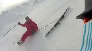 Board vs Angry Skier