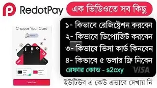 Redotpay virtual Visa Card | International multi currency Visa Card |