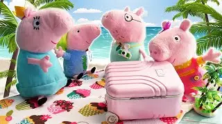 Video e giochi educativi. Peppa Pig parte per le vacanze al mare. Giochi per bambini.