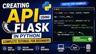 Creating API using Flask in Python | Python Flask API Tutorial | API Python Beginners Tutorial