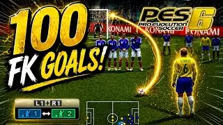 PES 6 | MEGA COMPILATION -  FREE KICK GOALS 🔥 TIROS LIBRES #pes #efootball #football