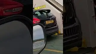 Car manages to crash on a ferry #carcrash #roadtrafficaccident