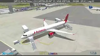 [XP11] A21N Toliss | CO CAPITALES INT 21 | VIVA VIRTUAL  | SKQM - SPJC | Leg 03