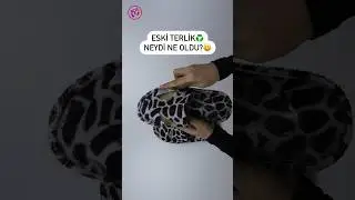 Eski terliğin geri dönüşümü herkesi şok etti..😱♻️ Yapımı kanalımda   
