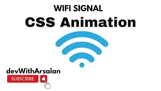 WIFI SIGNAL animation with HTML and CSS | HTML CSS and JavaScript in Hindi 