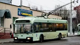 МИНСК (Беларусь) | Поездка на Троллейбусе; БКМ-32102; борт. 5424; марш. 38. (05.01.2024 г.)