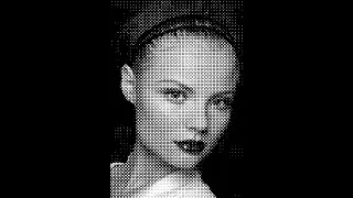 Bitmap Black and white halftone pattern effect in Photoshop.