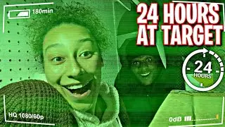 24 HOUR OVERNIGHT CHALLENGE IN TARGET!! (CAUGHT?!?)