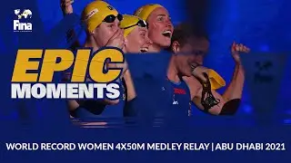 WORLD RECORD WOMEN 4x50m MEDLEY RELAY FULL EVENT