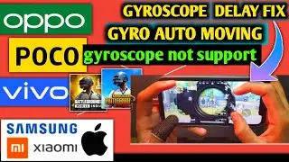 How to fix  BGMI pubg  gyroscope problem l gyroscope delay problem Fix l