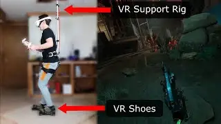 Walking in Half-Life Alyx with my VR Shoes - Antlion Combat