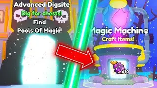 🔮 I found MASSIVE *MAGIC POOL* In The ADVANCED Digsite! (Pet Simulator 99)