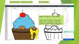 How to Color in Cricut No Double Line Outlines Nesting Inset Fill