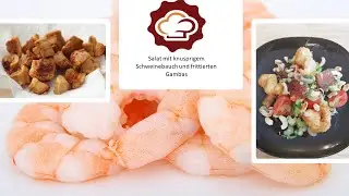 knuspriger Schweinbauch thailändisch / Yam muh krob kab gung thod