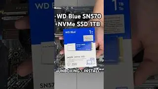 WD Blue SN570 NVMe SSD 1TB (Unboxing + Install) 
