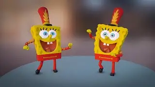 Modeling Spongebob for gamedev