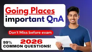 HS 2nd Year | Going Places | Important QnA | Class 12 English 2026 | AHSEC Most Repeated Questions