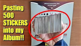 Pasting 500 STICKERS into my Album! Panini FIFA World Cup Qatar 2022 Sticker Album Oryx Edition
