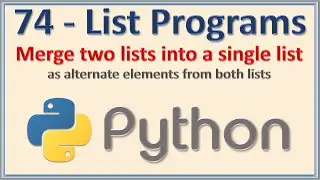 Merge two list into a single list each element alternatively from other lists