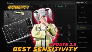 2.8⚡️NEW UPDATE BEST SENSITIVITY + CODE AND SETTING BASIC PUBGM 2023⚡️GYROSCOPE, 60FPS, 4 FINGER.