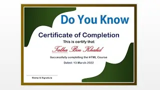 Microsoft Word Certificate Design