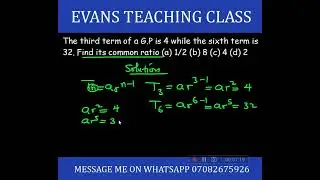 GEOMETRIC PROGRESSION | MATHEMATICS