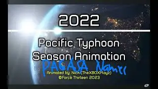 2022 Pacific Typhoon Season Animation (PAGASA Names)