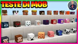 COME OTTENERE LE TESTE DEI MOB SU MINECRAFT (PS4 SWITCH XBOX PE PS5 BEDROCK)